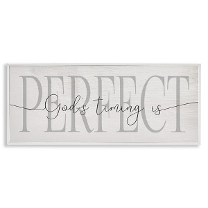 Stupell Industries God's Timing is Perfect Phrase, 24" x 10" - 1 of 4