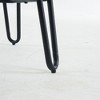 PAGED Modern Upholstered Bar Stools Set of 2, Counter Height Stools with Backs & Metal Frame for Cafe Kitchen Dining Room - 4 of 4