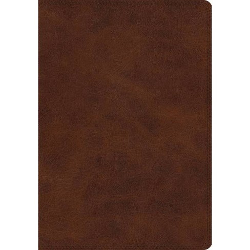 brown leather esv bible