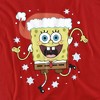 Boys' Spongebob Squarepants Christmas Santa Hat With Snowflakes T-Shirt - 2 of 4