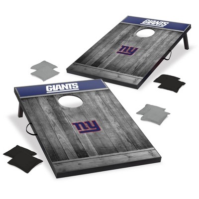 Set of 8 Cornhole Bags NY New York Giants & Red White Chevron 