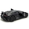 Lamborghini Matt Black Aventador LP 700-4 1:38 5" Pull Back Diecast Car - 3 of 4