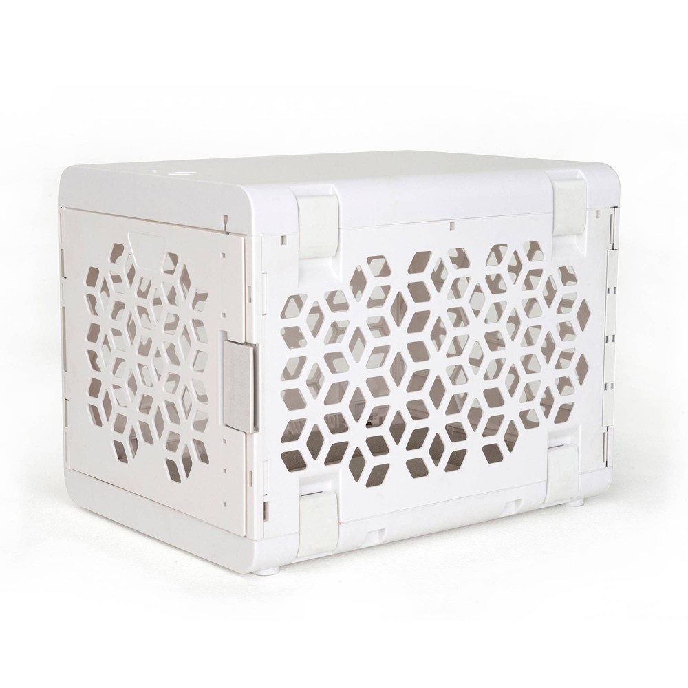 Photos - Pet Carrier / Crate KindTail PAWD Cat and Dog Crate - S - White 