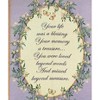 Manual Woodworks and Weavers Memorial Throw Blanket for Loss of Loved One – “Your Life Was a Blessing” Floral Tapestry - 2 of 3