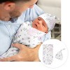 Sweet Jojo Designs Girl Newborn Baby Layette Gift Set Watercolor Floral Purple Pink and White 8pc - 2 of 4