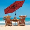Tangkula 7.5 ft Patio Umbrella Outdoor Heavy Duty Market Umbrella w/ Push Button Tilt - 3 of 4
