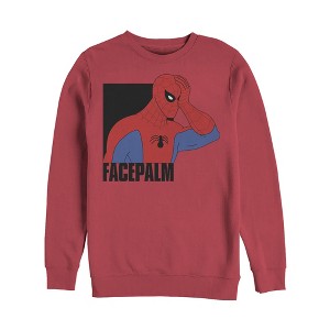 Men's Marvel Spider-Man Facepalm Sweatshirt - 1 of 3