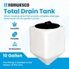Norwesco 10 Gallon Conical Total Drain Tank for Fertilizer Solutions, Agricultural Chemicals, Plant Foods, and Liquid Feeds, White - 3 of 4