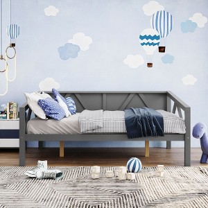 NicBex Twin/Full size Daybed,Sofa Bed Frame for Bedroom,Living Room,Apartment,Wood Slat Support - 1 of 4