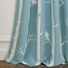 Lush Décor Bird On The Tree Light Filtering Window Curtain Panels Blue 52X84+2 Set - 3 of 4