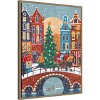 Amanti Art Snowfall in Amsterdam by Caroline Bonne Muller Canvas Wall Art Print Framed - 2 of 4