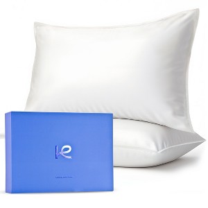 Kickoff 100% Bamboo Viscose Pillowcases Only, Hidden Zipper, Cooling Breathable, Bedding Pillow Covers for Hot Sleepers - 1 of 4