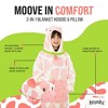 Plushible Strawberry Cow Kids Snugible Blanket Hoodie & Pillow - 2 of 4