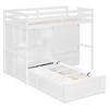 Whisen Twin Bunk Bed with Drawers, Wardrobe, Storage Shelves and Hydraulic Bed - 4 of 4