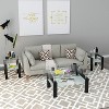 NicBex Elegant Square End Side Table Coffee Table, Tempered Glass Top & Open Shelf, Space-Efficient Accent for Small Living Room - 4 of 4