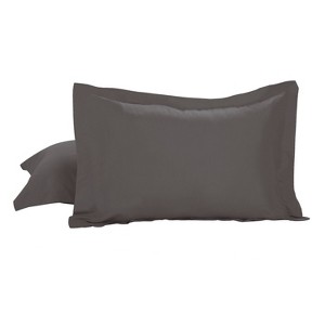 2pk Standard Microfiber Tailored Pillow Shams - Today's Home - 1 of 4