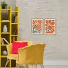 Stupell Industries Midcentury Flower Abstracts 2pc Floating Frame Art Set - 2 of 4