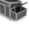 AZL1 Life Concept Pet Crates and Houses Outdoor Pet House with Removable Roofs and Ventilation System for Chickens, Gray, 58.87"*27.56"*27.95" - 3 of 4