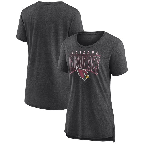 NFL Arizona Cardinals Women's Champ Caliber Heather Short Sleeve Scoop Neck  Triblend T-Shirt - S