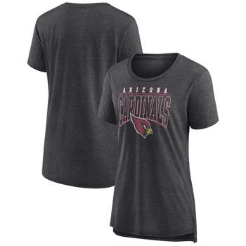 NFL Arizona Cardinals Girls' Short Sleeve Stripe Fashion T-Shirt - M