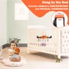 Indoor or outdoor mini basketball hoop, 1 ball and air pump, suitable for children aged 6-12, bedrooms, swimming pools, etc. - 2 of 4
