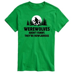 Men's - Instant Message - Werewolves Arent Funny Short Sleeve Graphic T-Shirt - 1 of 4