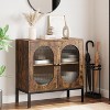 coucheta Modern Buffet Storage Cabinet with 2 Doors, Coffee Bar Cabinet with Adjustable Shelves, for Kitchen Room, Dining, Living Room - 2 of 4