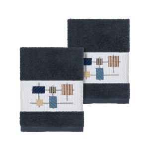 Linum Home Textiles 100% Turkish Cotton KHLOE Embellished Towel Set - 1 of 2