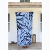 Seakeeper by 1888 Mills Oversized Beach Towel, Blue Bold Palm Print - Cotton and Upcycled Marine Plastic - 3 of 4