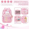 Hachikiko Clear Heart Confetti Backpack - 16.5" Large Capacity with Laptop Sleeve, Heavy Duty TPU, Stadium Approved,Transparent School Bookbag - 4 of 4