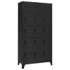 vidaXL Locker Cabinet Anthracite Steel 35.4 x 15.7 x 70.9 in - 2 of 4