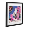 Stupell Industries Beach Chair Meetup in Pink Framed Print Under Glass - 2 of 4