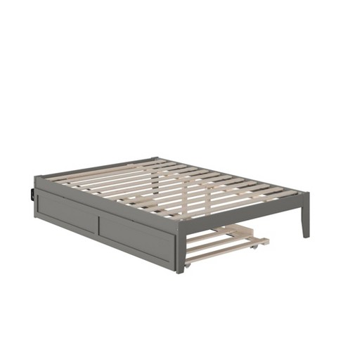 Full Colorado Bed With Usb Turbo Charger And Trundle Gray - Afi : Target