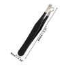 Unique Bargains Round Head Nose Hair Tweezers Eyebrow Clippers Trimmer 3.31"x0.35" 1 Set - 3 of 4