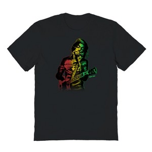 Peter Tosh Men's Peter And Guitar Short Sleeve Graphic Cotton T-Shirt - 1 of 1