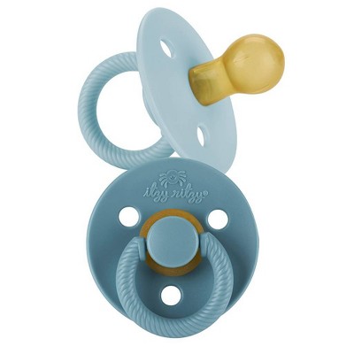 NEW BABY BORN BLUE PACIFIER WITH CLAP DUMMY WITH CHAIN ZAPF CREATIONS BLUE 