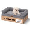 Cozy Kiss Orthopedic Cooling Foam Pet Bed with Sides, Removable Cover, Waterproof Liner & Anti-Slip Base - 2 of 4