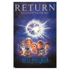 Trends International Star Wars: Return of the Jedi - Illustrated One Sheet Framed Wall Poster Prints - 1 of 4