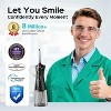 COSLUS Water Dental Flosser Pick for Teeth: 4 Modes Cordless Portable 300ML Larger Tank Water Teeth Cleaner IPX7 Waterproof Flossing Cleaning - 2 of 4