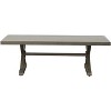 PAGED Contemporary Wood Outdoor Table Rectangle Patio Dining Table with Rot-resistant Build for Patio, Poolside, Courtyard - 2 of 4