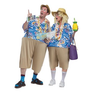 Halloween Express Adult Tacky Tourist Costume - Size One Size Fits Most - Beige - 1 of 1