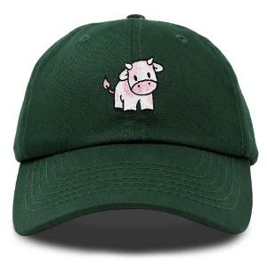 Dalix Strawberry Cow Embroidered Womens Cotton Dad Hat Baseball Cap - 1 of 4