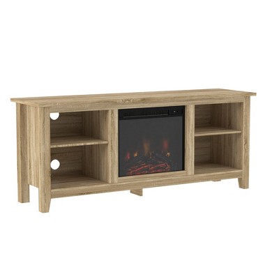 Ackerman Modern Transitional Fireplace TV Stand for TVs up to 65" - Saracina Home
