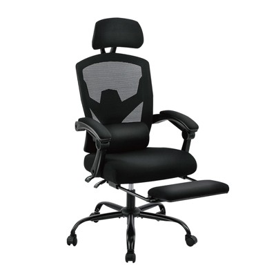 NicBex Office Chair with Adjustable Height Modern Nylon Mesh Computer Chair with Wheels, Armrests and Lumbar support for Office, Study, Bedroom, Black