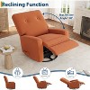 Swivel Rocker Recliner,Glider Recliner Nursery Chair for Adults,360°Swivel Glider Rocking Chair for Living Room - 4 of 4