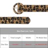 INSPIRE CHIC Womens Leopard Printed Retro 1.5" Width Wide Faux Fur Leather Round Buckle Waist Belts 1Pc - 4 of 4