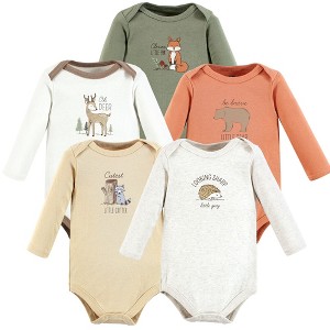 Luvable Friends Hudson Baby Long-Sleeve Bodysuits 5pk - 1 of 2