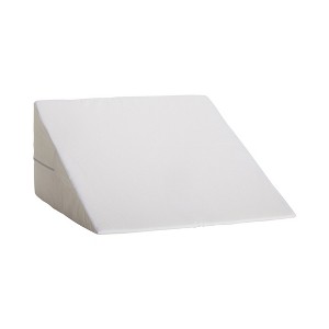 Mabis DMI Foam Bed Wedge, Multi-Angle Body Positioner with Washable Cover, White, 24 in. x 24 in. x 10 in., 1 Count - 1 of 4