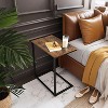 End Table Small Side Table Bed Side Table Side Table For Couch Mesitas Para Sala C Shape End Table - 2 of 4