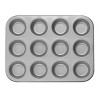 Cuisinart Chef's Classic 12 Cup Non-Stick Two-Toned Muffin Pan - AMB-12MP: Carbon Steel Muffin Tin, Dishwasher-Safe - 2 of 3